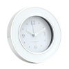 Addison Ross Ltd White & Silver Silent Alarm Clock