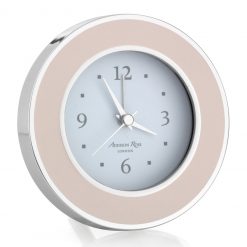 Addison Ross Ltd Light Pink & Silver Alarm Clock