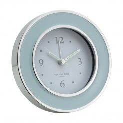 Addison Ross Ltd Clocks Light Blue & Silver Alarm Clock