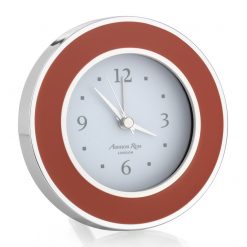 Addison Ross Ltd Clocks Orange & Silver Alarm Clock