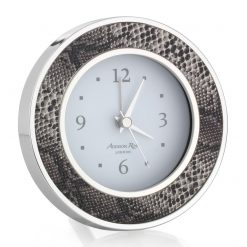 Addison Ross Ltd Natural Snake Silver & Alarm Clock