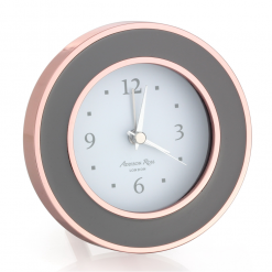 Addison Ross Ltd Clocks Rose Gold & Taupe Alarm Clock