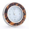 Addison Ross Ltd Tortoiseshell & Silver Silent Alarm Clock Clocks