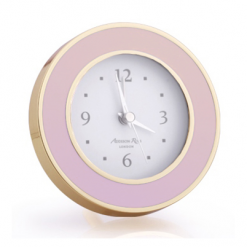 Addison Ross Ltd Pastel Pink & Gold Alarm Clock Clocks