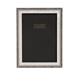 Addison Ross Ltd MARQUETRY PICTURE FRAME : Gray Wood Veneer & Mother Of Pearl Frames