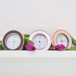 Addison Ross Ltd Clocks Rose Gold & Taupe Alarm Clock