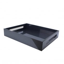 Addison Ross Ltd Homeware Carbon Fibre Medium Lacquered Serving Tray