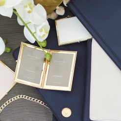 Addison Ross Ltd White & Gold Travel Frame