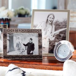 Addison Ross Ltd Natural Snake Silver & Alarm Clock