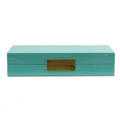Addison Ross Ltd Turquoise Jewellery Box With Gold