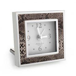 Addison Ross Ltd Natural Snake Square Alarm Clock