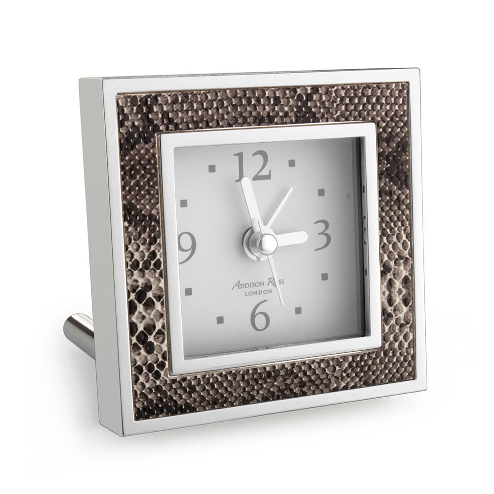 Addison Ross Ltd Natural Snake Square Alarm Clock