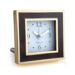 Addison Ross Ltd Clocks Toscana Midnight Square Silent Alarm Clock