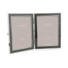Addison Ross Ltd Silver Trim, Double Chiffon Enamel Picture Frame Frames