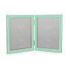 Addison Ross Ltd Turquoise Blue Enamel & Gold Double Frame