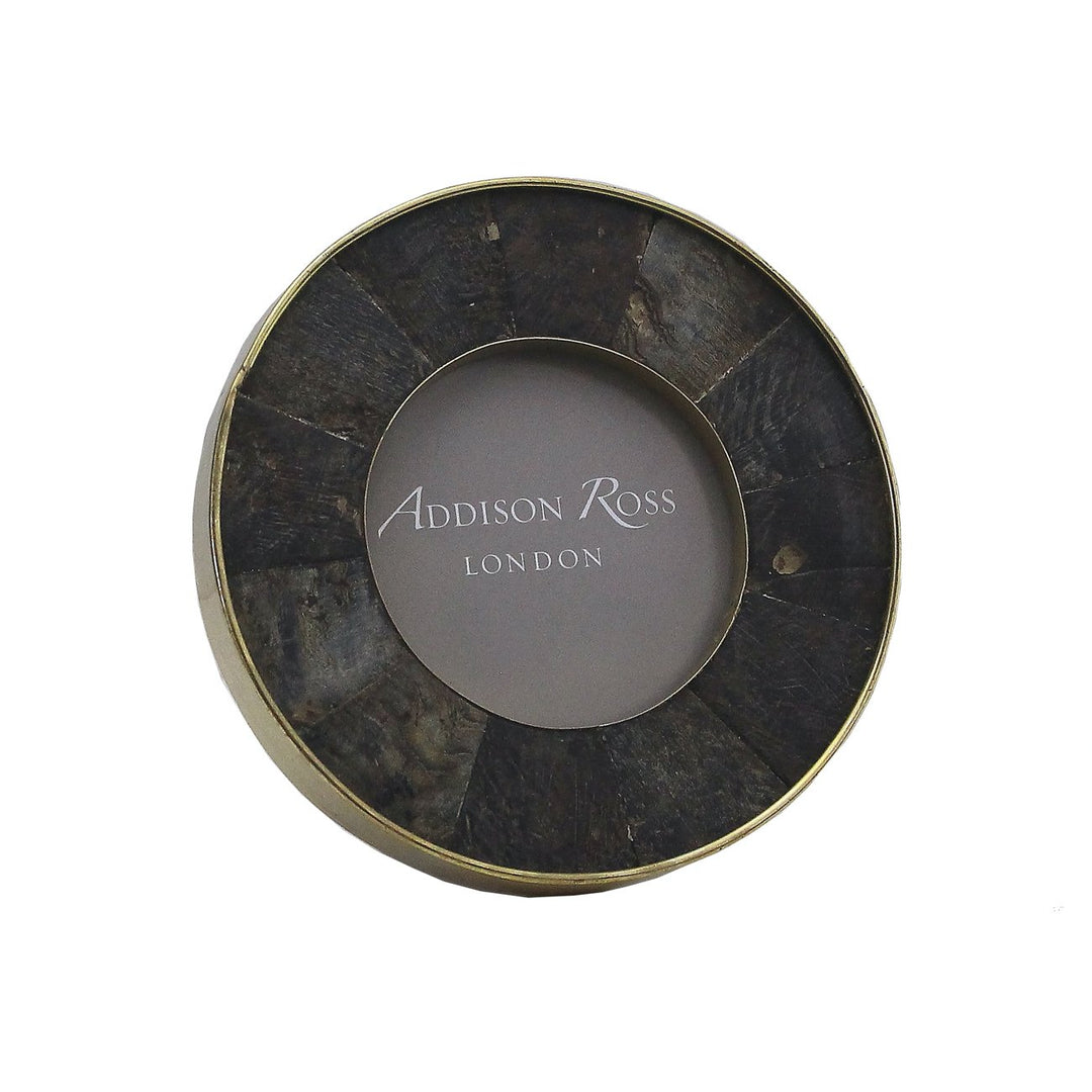 Addison Ross Ltd Black Horn Round Photo Frame Frames