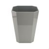 Addison Ross Ltd UK Octagonal Lacquer Bin – Chiffon Grey Homeware