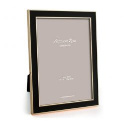 Addison Ross Ltd Gold Trim Black Enamel Picture Frame