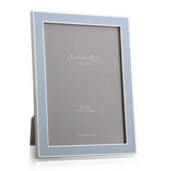Addison Ross Ltd Silver Trim, Powder Blue Enamel Picture Frame