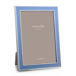 Addison Ross Ltd Silver Trim, Periwinkle Blue Enamel Picture Frame Frames