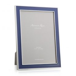 Addison Ross Ltd Silver Trim, Navy Blue Enamel Picture Frame