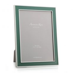 Addison Ross Ltd Frames Silver Trim, Fern Green Enamel Picture Frame