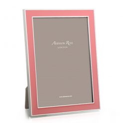 Addison Ross Ltd Silver Trim, Coral Enamel Picture Frame Frames