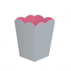 Addison Ross Ltd UK Scalloped Lacquer Bin β Chiffon & Pink Homeware