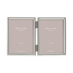 Addison Ross Ltd Frames Fine Edged Silver Double Photo Frame