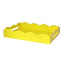 Addison Ross Ltd Homeware YELLOW SCALLOPED EDGE TRAY